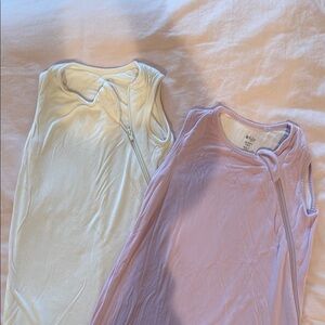 Kyte BABY White and Pink Kids Pajamas Sleep Sacks